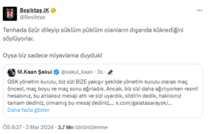 Beşiktaş-Galatasaray sosyal medya kavgası